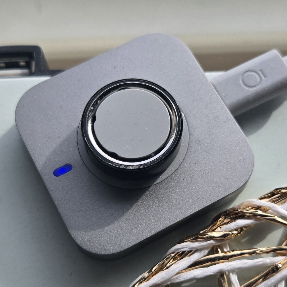 Oura Silver and Black Ring